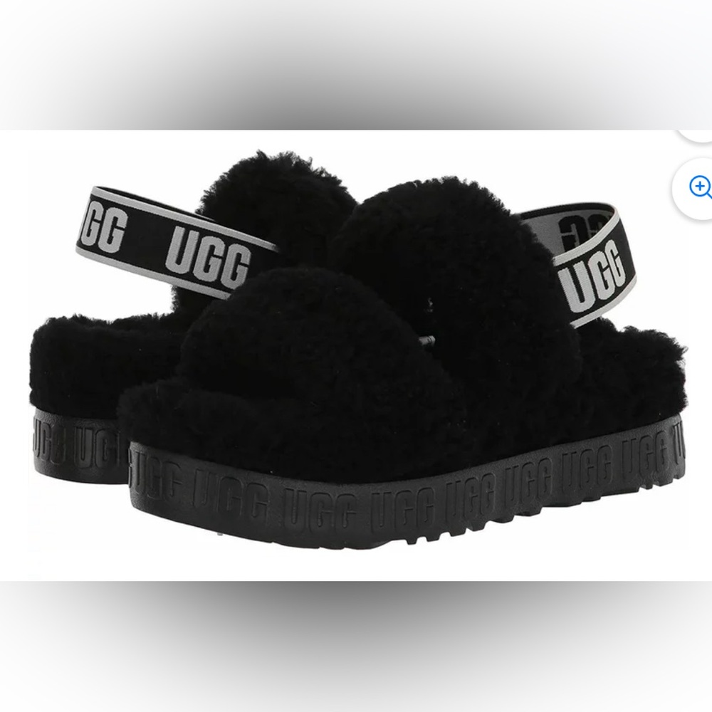 Ugg Oh Fluffita Womens Shoes Size 8 Color: Black